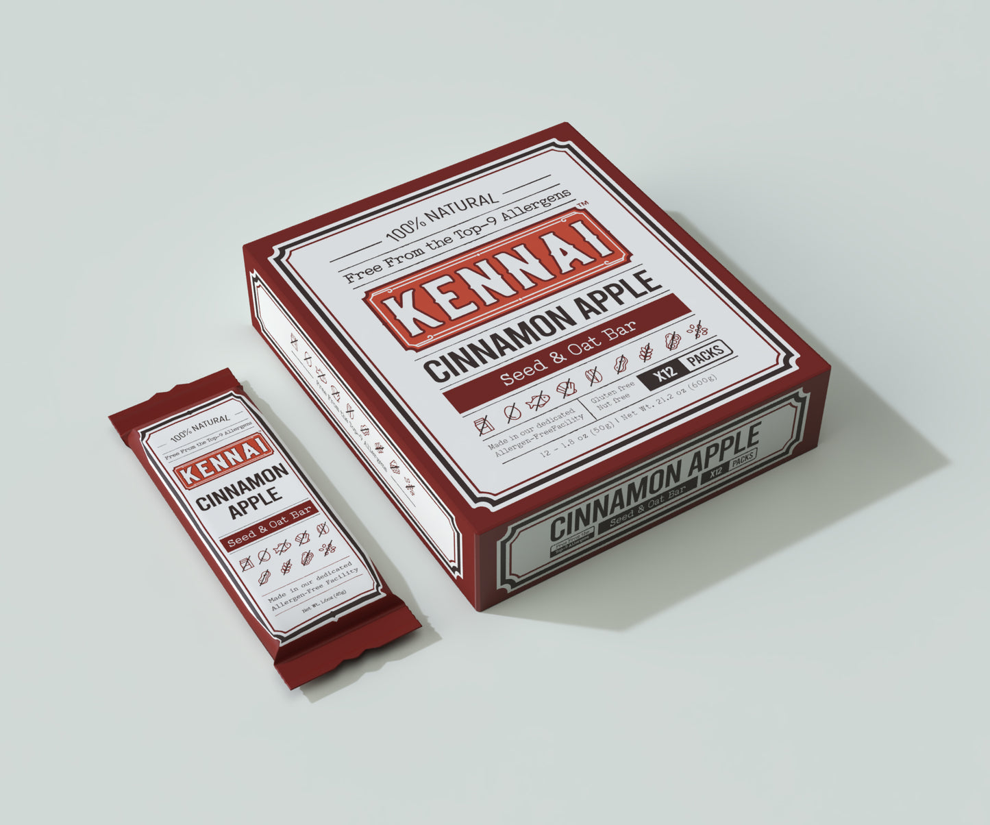 9 Apple Cinnamon Kennai Bars